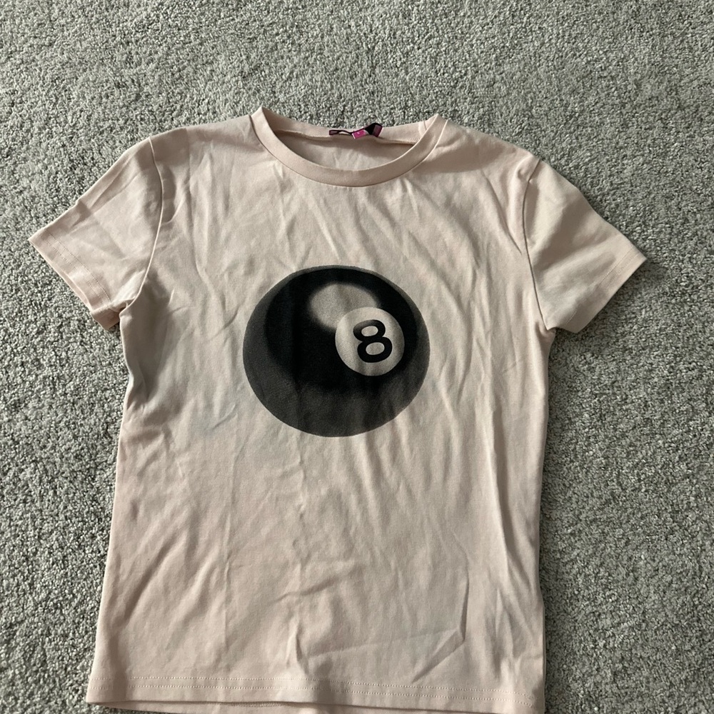 Edikted Pink 8-Ball Graphic Tee